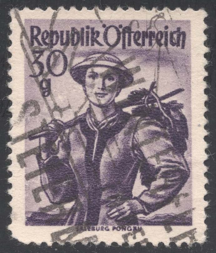 Austria #527 Pongau Costume; Used Austria #527 Pongau Costume; Used