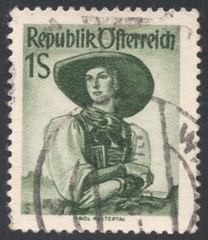 Austria #539 Puster Valley Costume; Used Austria #539 Puster Valley Costume; Used