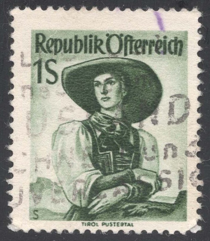 Austria #539 Puster Valley Costume; Used Austria #539 Puster Valley Costume; Used
