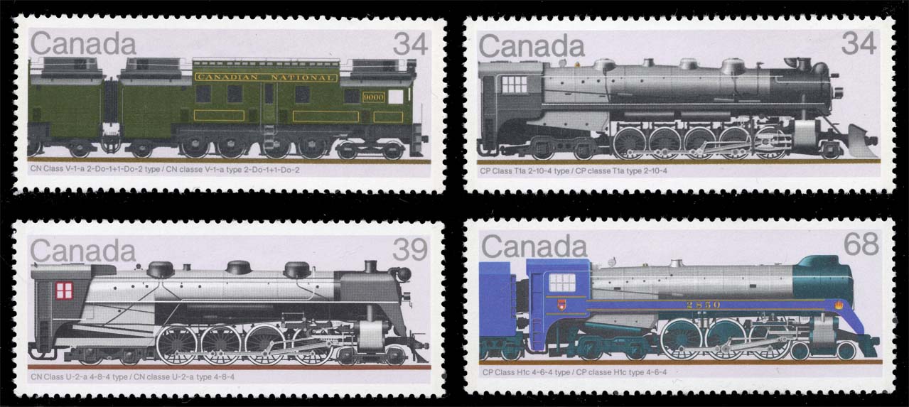 Canada #1118-1121 Locomotives Set of 4; MNH Canada #1118-1121 Locomotives Set of 4; MNH