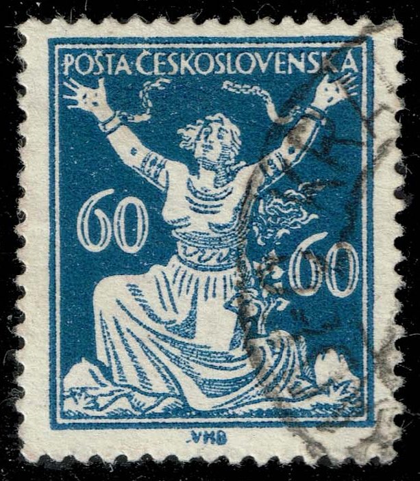 Czechoslovakia #73 Breaking Chains to Freedom; Used Czechoslovakia #73 Breaking Chains to Freedom; Used
