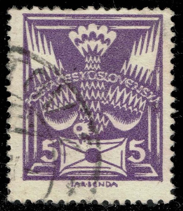 Czechoslovakia #82 Carrier Pigeon and Letter; Used Czechoslovakia #82 Carrier Pigeon and Letter; Used
