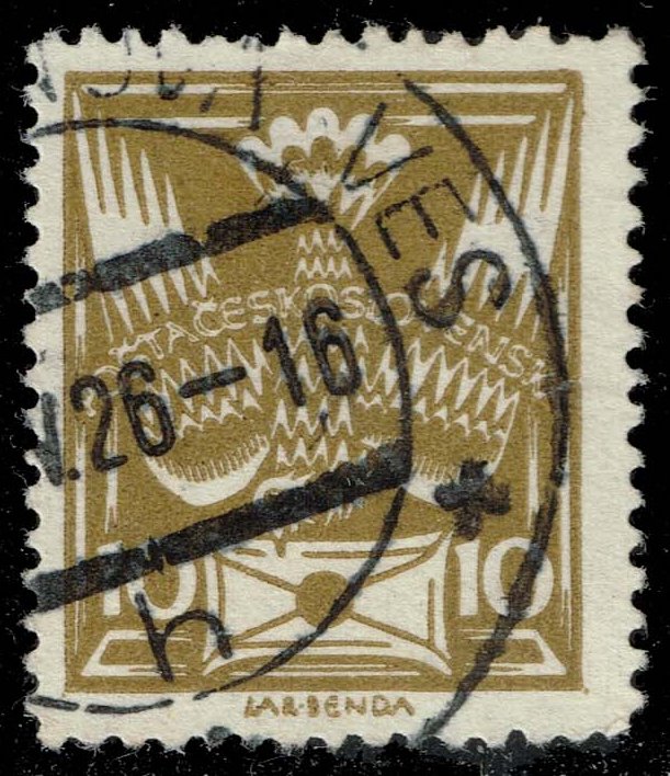 Czechoslovakia #83 Carrier Pigeon and Letter; Used Czechoslovakia #83 Carrier Pigeon and Letter; Used