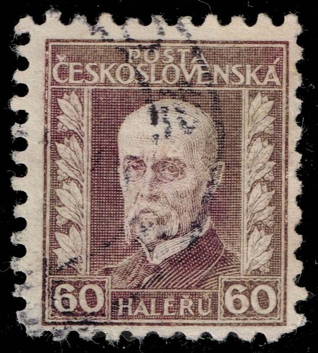 Czechoslovakia #129 President Masaryk; Used Czechoslovakia #129 President Masaryk; Used
