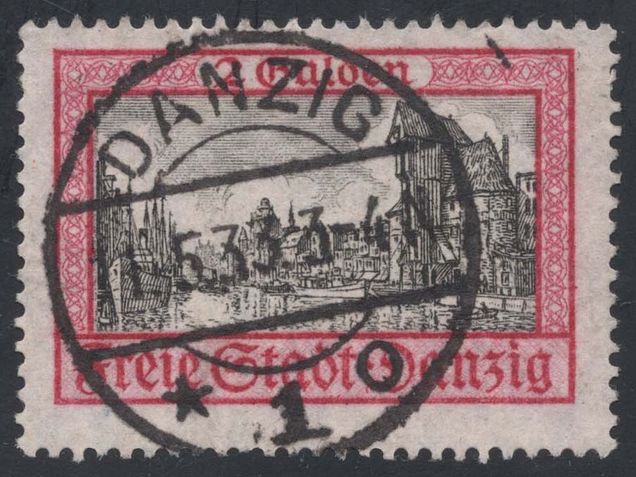 Danzig #196 Mottlau River and Krantor; Used Danzig #196 Mottlau River and Krantor; Used
