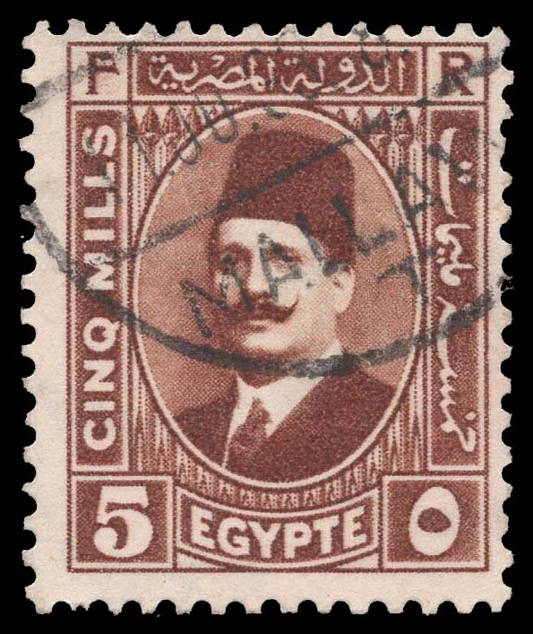 Egypt #135 King Fuad; Used Egypt #135 King Fuad; Used