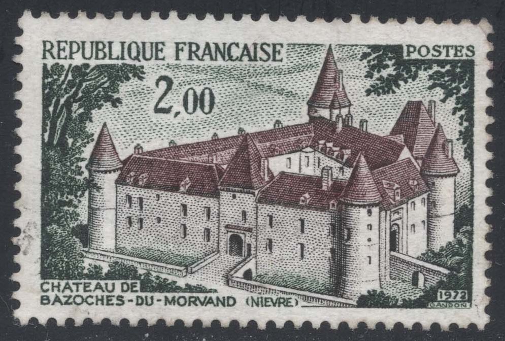 France #1336 Bazoches-du-Morvand Chateau; Used France #1336 Bazoches-du-Morvand Chateau; Used
