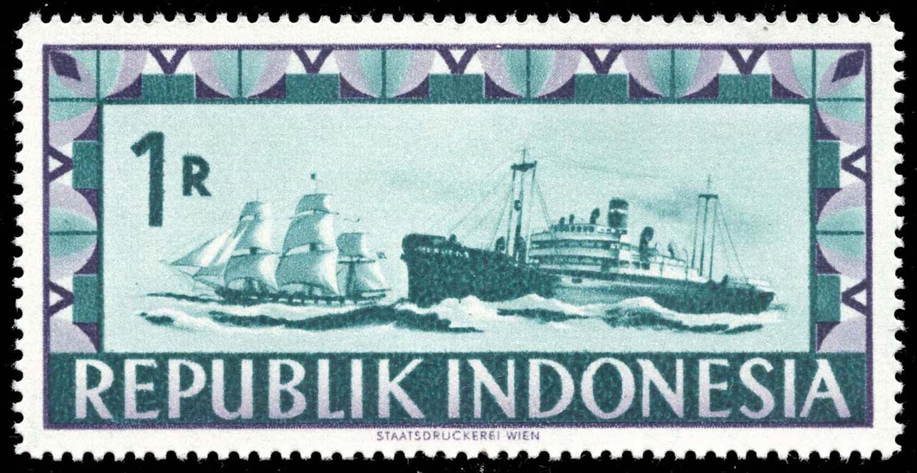 Indonesia #58 Ships; MNH Indonesia #58 Ships; MNH