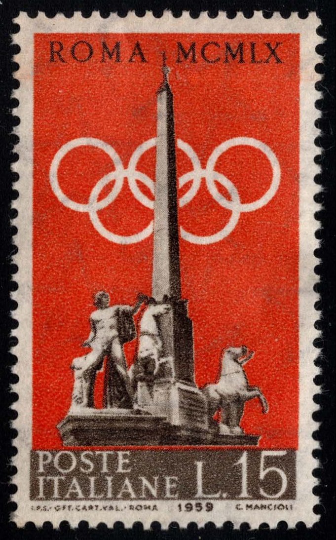 Italy #773 Olympics - Fountain of Dioscuri; Unused Italy #773 Olympics - Fountain of Dioscuri; Unused