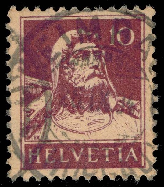 Switzerland #169c William Tell - Grilled Gum; Used Switzerland #169c William Tell - Grilled Gum; Used