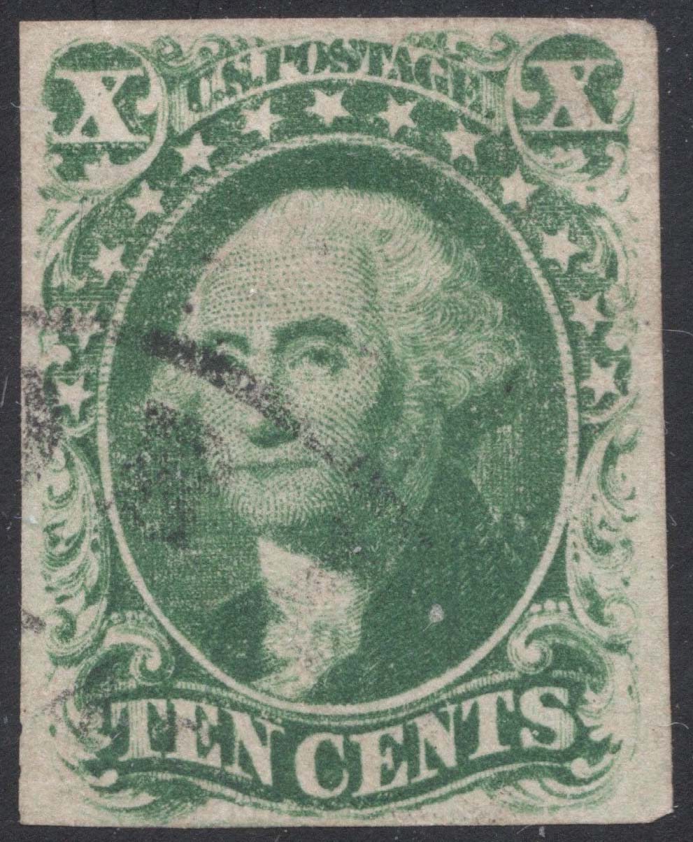 US #35 George Washington Type V w/ trimmed perfs; Used US #35 George Washington Type V w/ trimmed perfs; Used