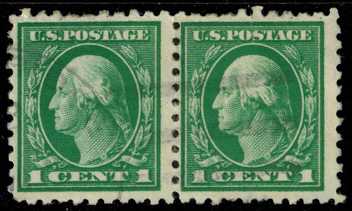 US #424 George Washington Pair; Used US #424 George Washington Pair; Used