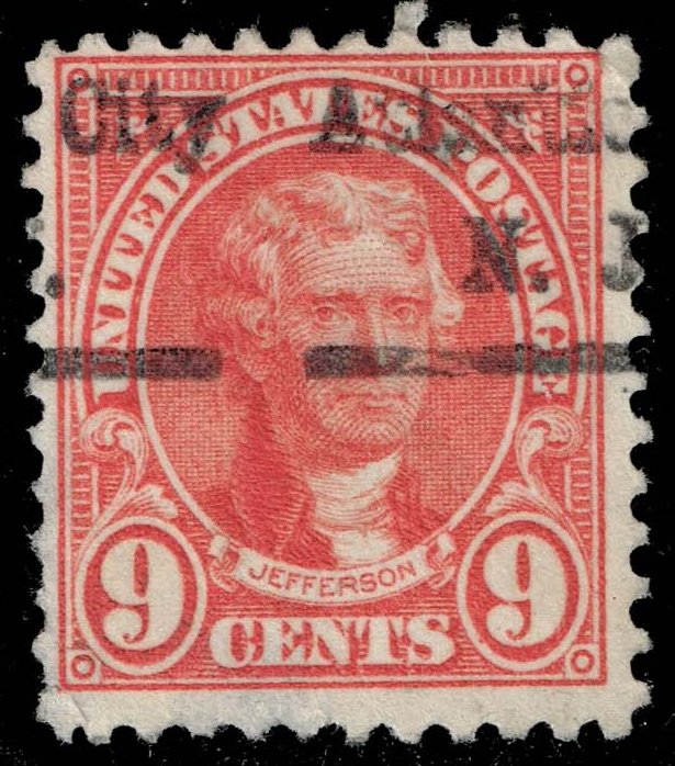US #641 Thomas Jefferson Atlantic City Precancel US #641 Thomas Jefferson Atlantic City Precancel