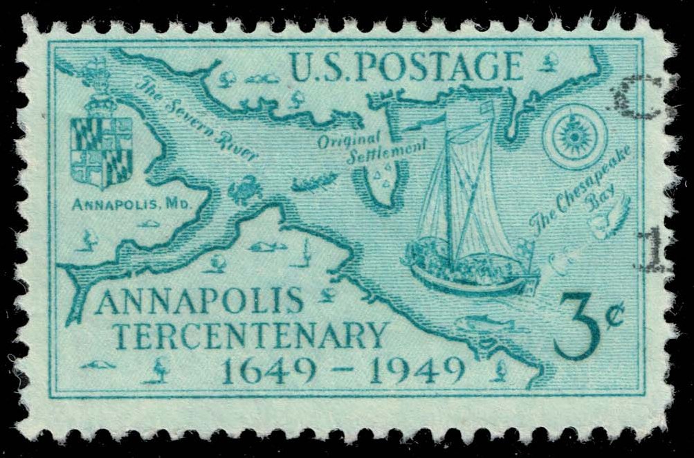 US #984 Annapolis Tercentenary; Used US #984 Annapolis Tercentenary; Used