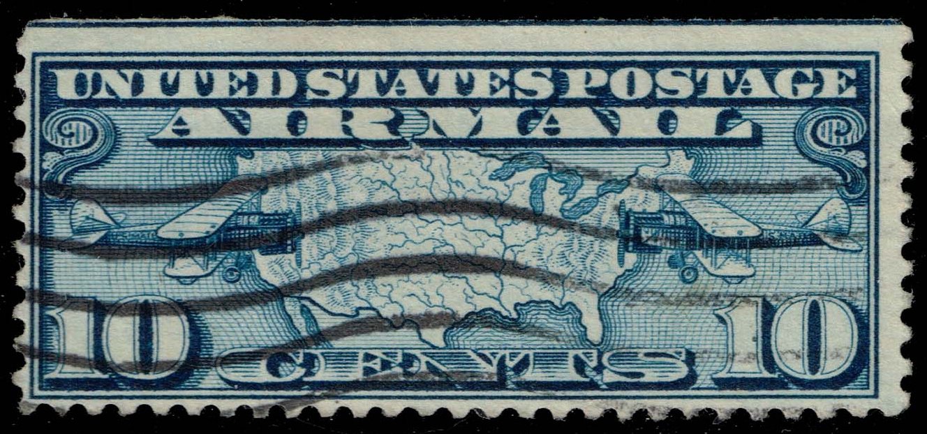 US #C7 Mail Planes and Map; Used US #C7 Mail Planes and Map; Used